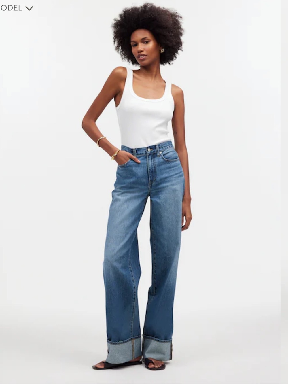 Madewell super wide leg jeans - Picture 4 of 5